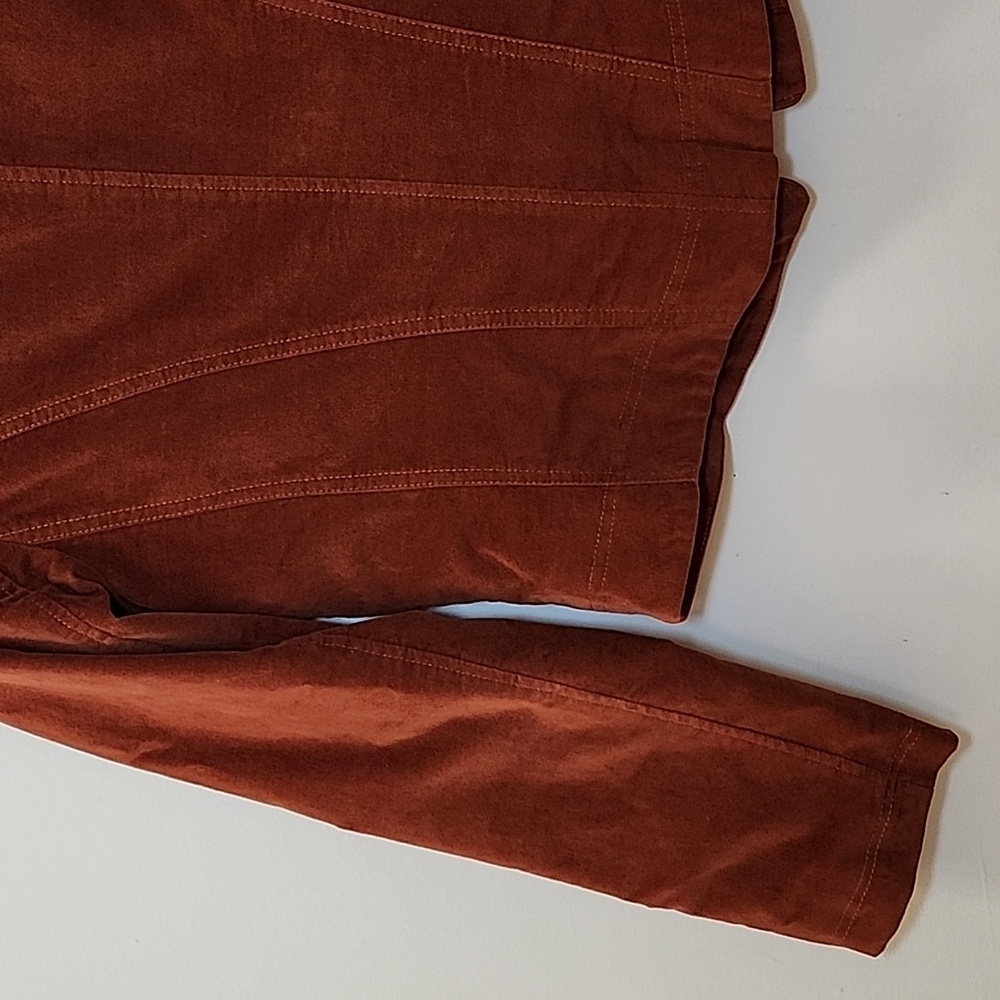 Peruvian Connection Hidalgo Velveteen Jacket Whiskey Size 8 - Picture 12 of 16